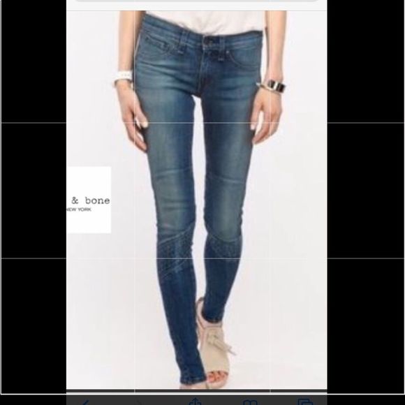 Rag & Bone Samurai Skinny Jeans Size 25 W1563K520